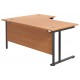 Olton Twin Cantilever Corner Office Desk